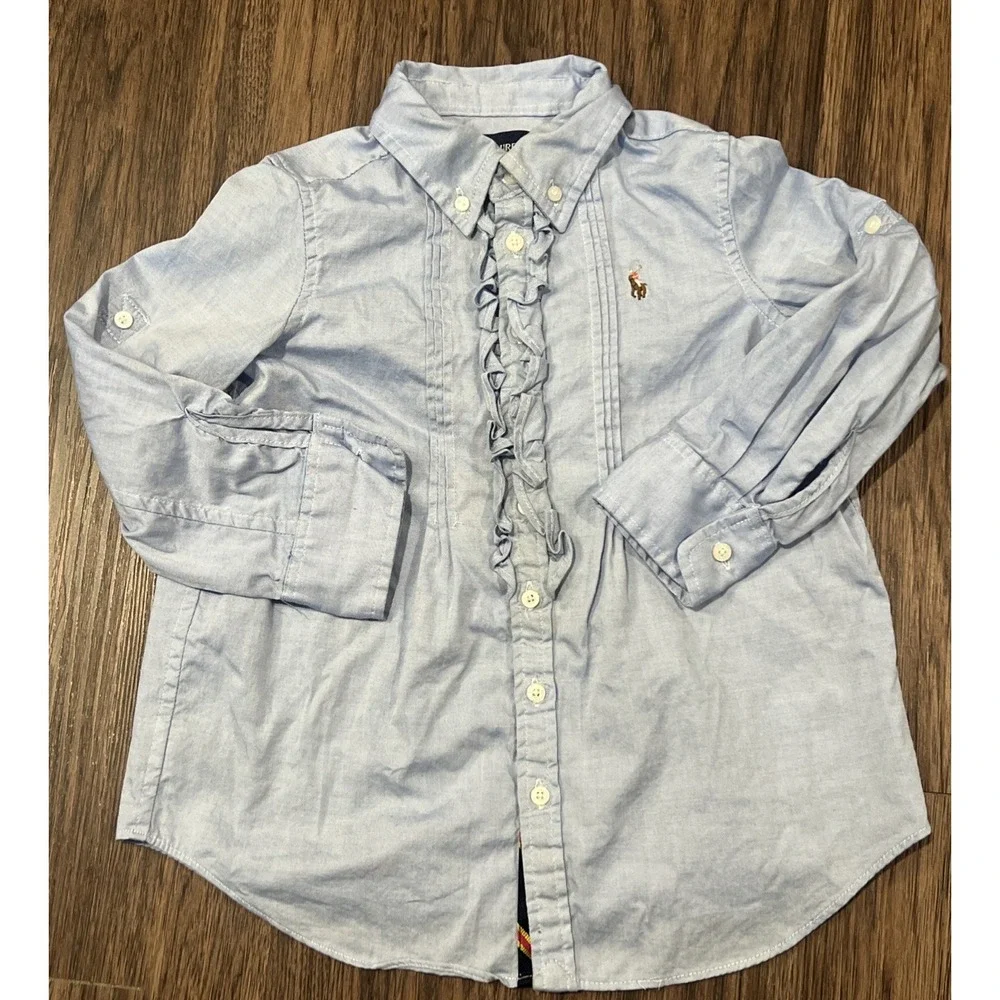 Ralph Lauren Jeans Blue Girls Shirt Size 3T
